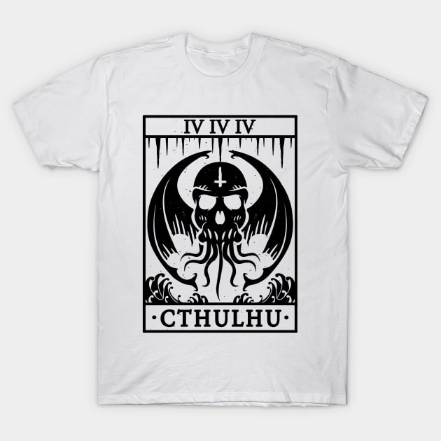 CTHULHU TAROT CARD - LOVECRAFT T-Shirt by Tshirt Samurai